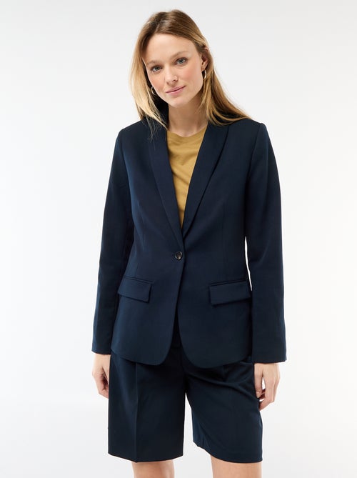 Veste tailleur avec col châle - Kiabi