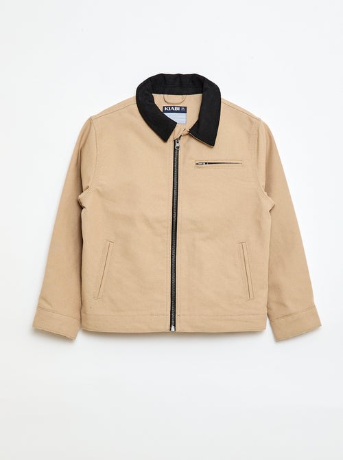 Veste zippée  façon workwear - Kiabi