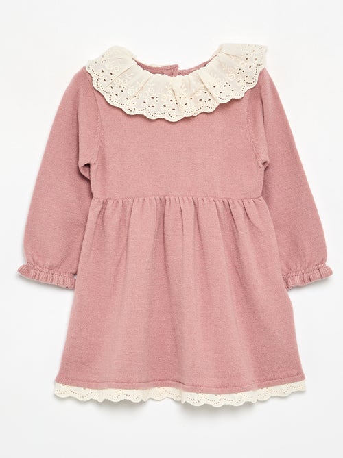 Vestito con collo Claudine + collant - Kiabi