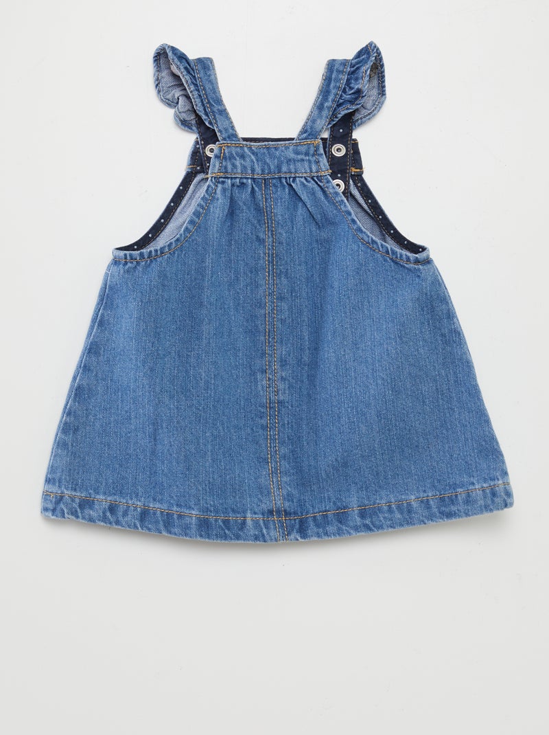 Vestito salopette in jeans BLU - Kiabi