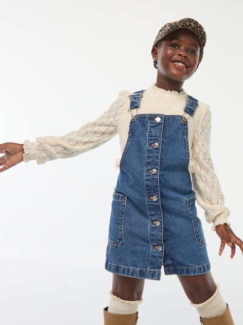 Vestito salopette in jeans - Kiabi