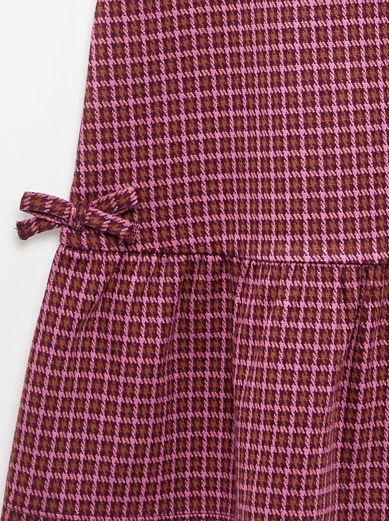 Vestito stampato a maniche corte Rosa - Kiabi