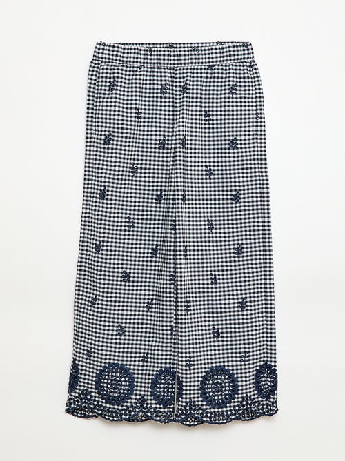 Vichy-Hose aus Baumwolle - Kiabi