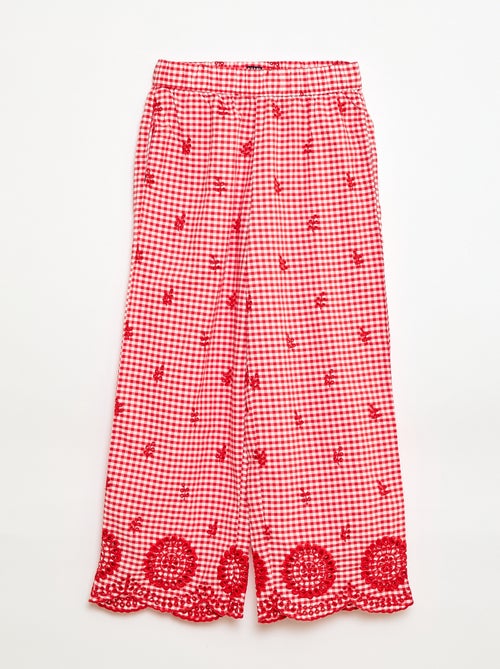 Vichy-Hose aus Baumwolle - Kiabi