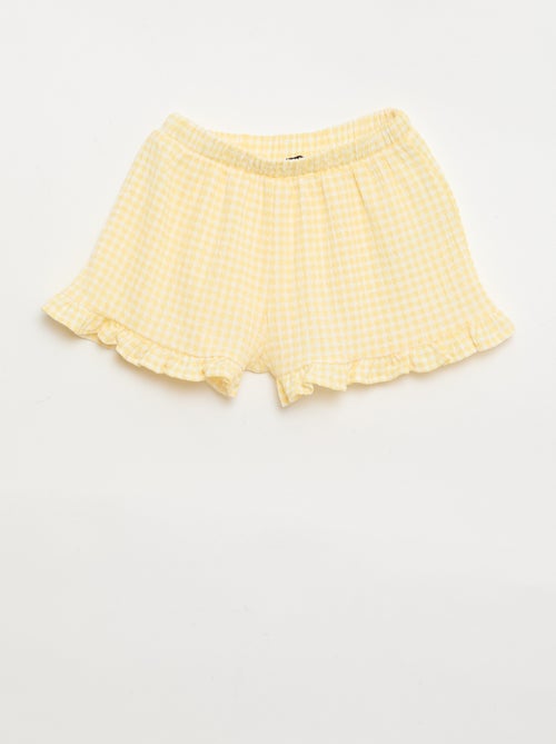 Vichy-Muster Kombi: Shorts + Trägertop – 2-teilig - Kiabi