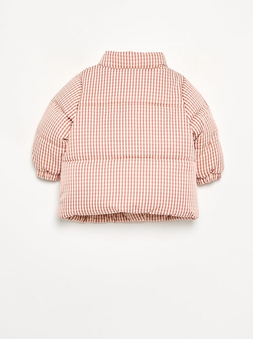 Vichy-Steppjacke mit Fleecefutter - Kiabi