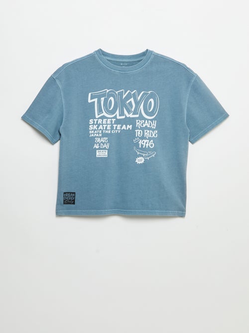 Vintage skate print short-sleeved T-shirt - Kiabi