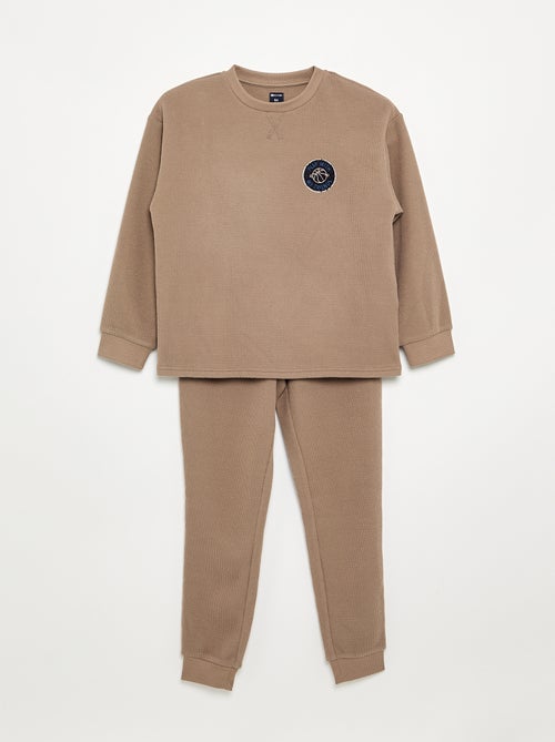 Waffel-Pyjama-Set für Super-Papis – 2-teilig - Kiabi