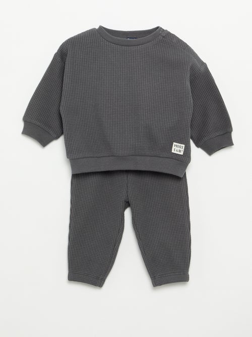 Waffle Knit Jogging Set - 2-Piece - Kiabi