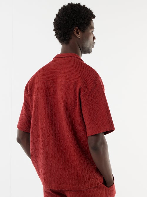 Waffle Knit Short-Sleeve Shirt - Kiabi