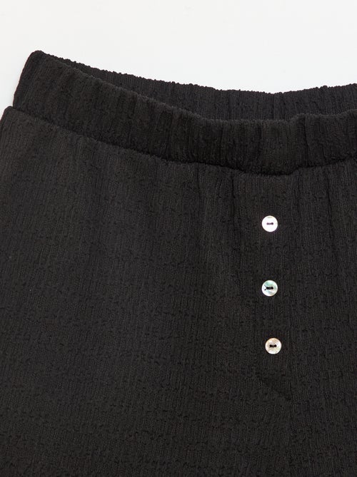 Waffle knit shorts - Kiabi