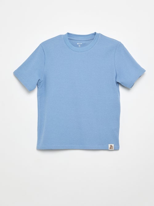 Waffle Knit T-shirt - Kiabi