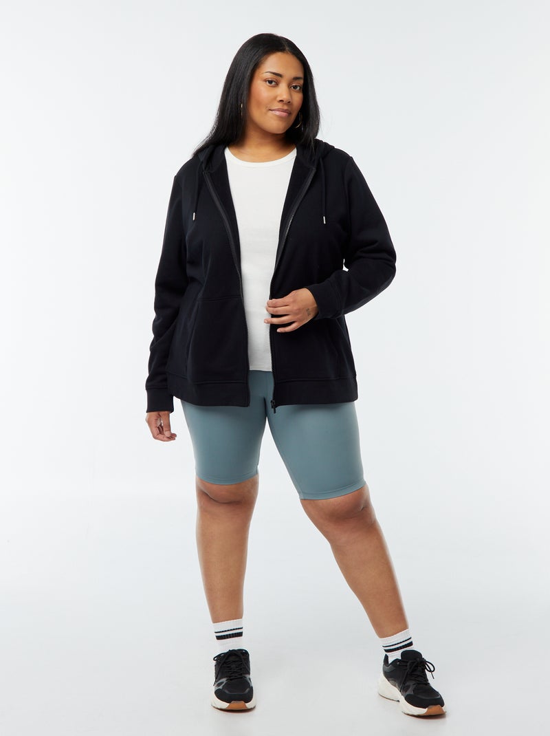Warm Fleece Hooded Sweatshirt black - Kiabi