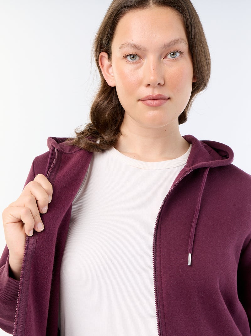Warm Fleece Hooded Sweatshirt Pink - Kiabi