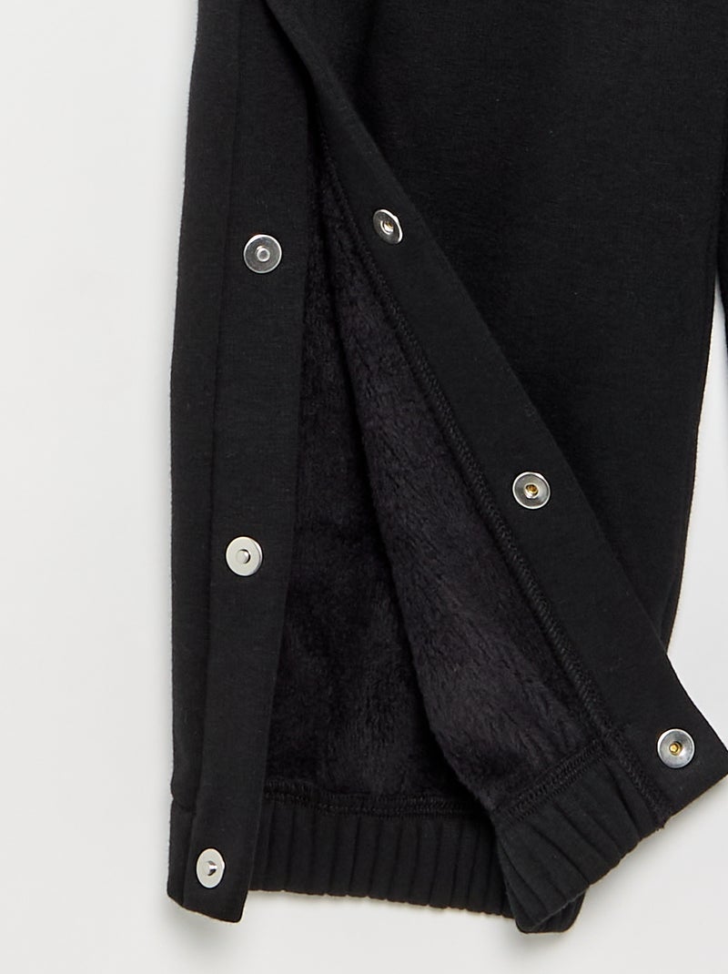 Warm Fleece-Lined Pants - Easy-Dressing Collection Black - Kiabi