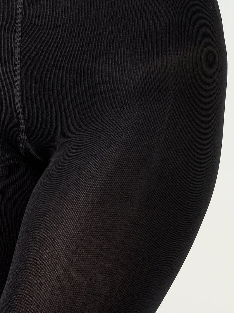 Warm fleece-lined tights Black - Kiabi