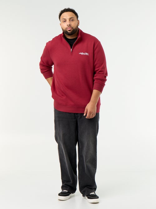 Warm Fleece Quarter-Zip Sweatshirt - Kiabi