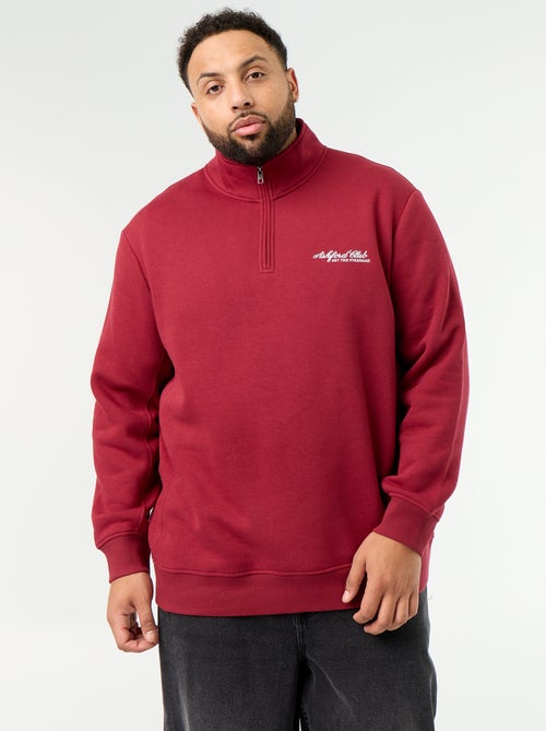 Warm Fleece Quarter-Zip Sweatshirt - Kiabi