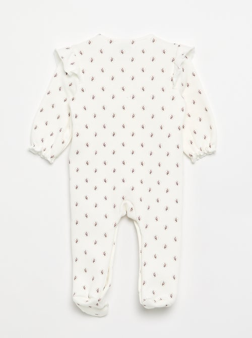 Warm Footed Baby Sleepsuit - Kiabi Warm Footed Baby Sleepsuit - Kiabi