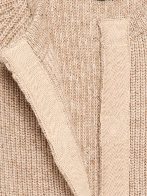 Warm knit cardigan - easy-to-wear collection - Kiabi