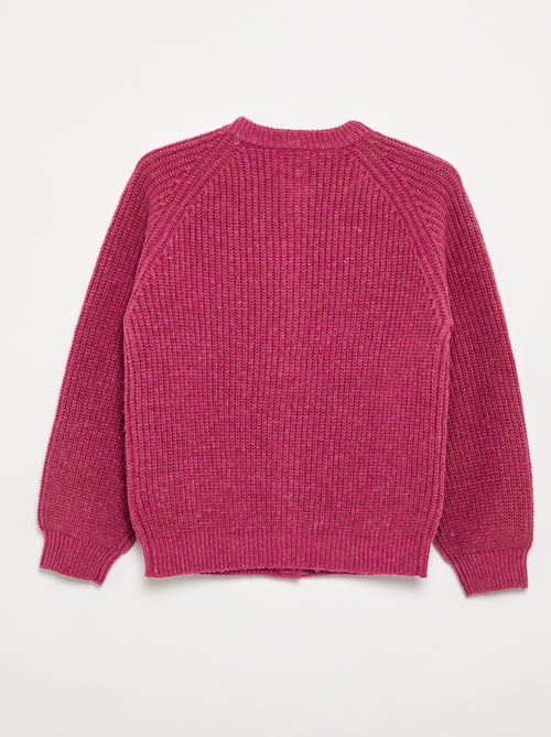 Warm knit cardigan - easy-to-wear collection - Kiabi
