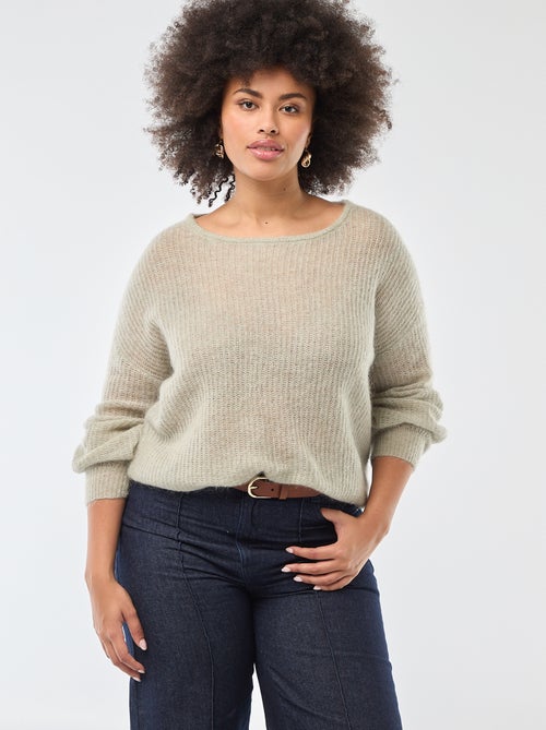 Warm Mohair Crew Neck Sweater - Kiabi