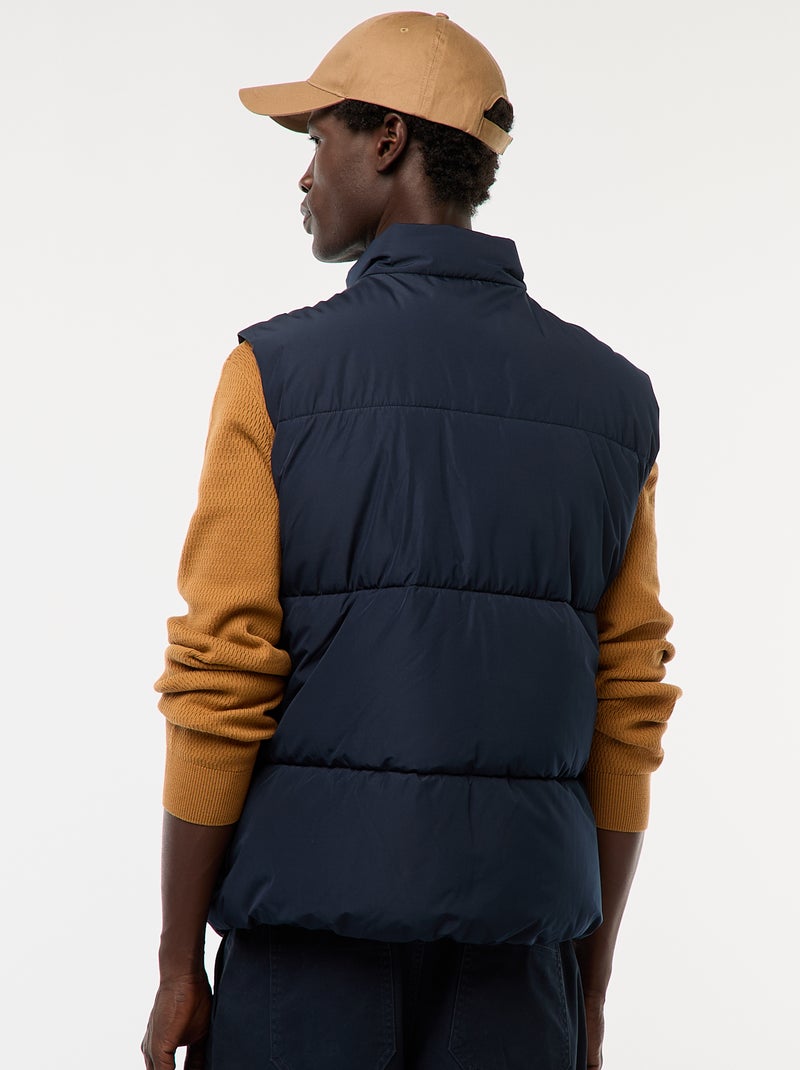 Warm Sleeveless Padded Jacket Blue - Kiabi