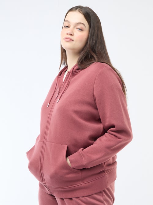 Warm sweatshirt fabric hoodie - Kiabi