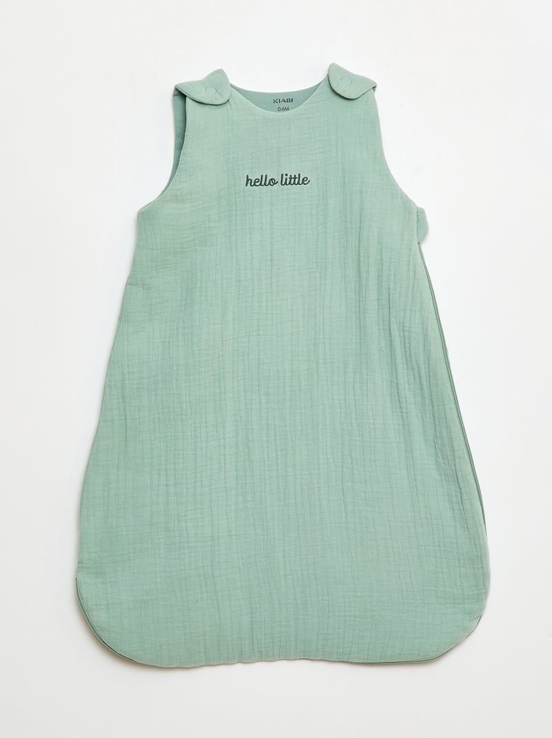 Warm TOG 2 Baby Sleeping Bag with Removable Sleeves Green - Kiabi