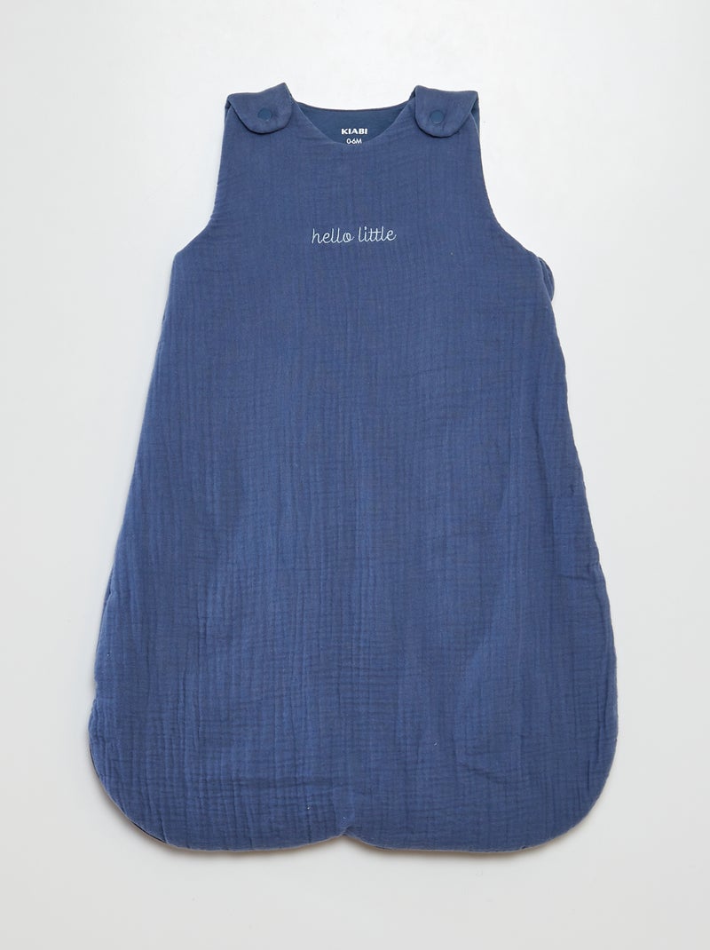 Warm TOG 2 Sleeping Bag with Detachable Sleeves BLUE - Kiabi