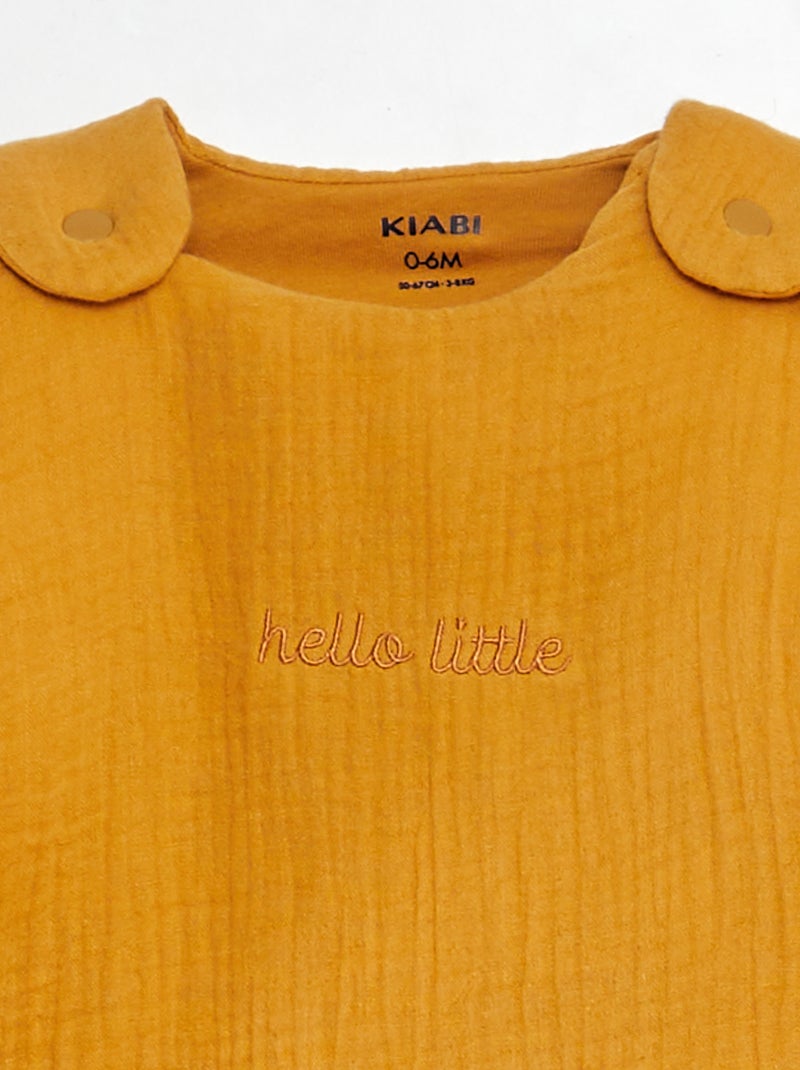 Warm TOG 2 Sleeping Bag with Detachable Sleeves YELLOW - Kiabi