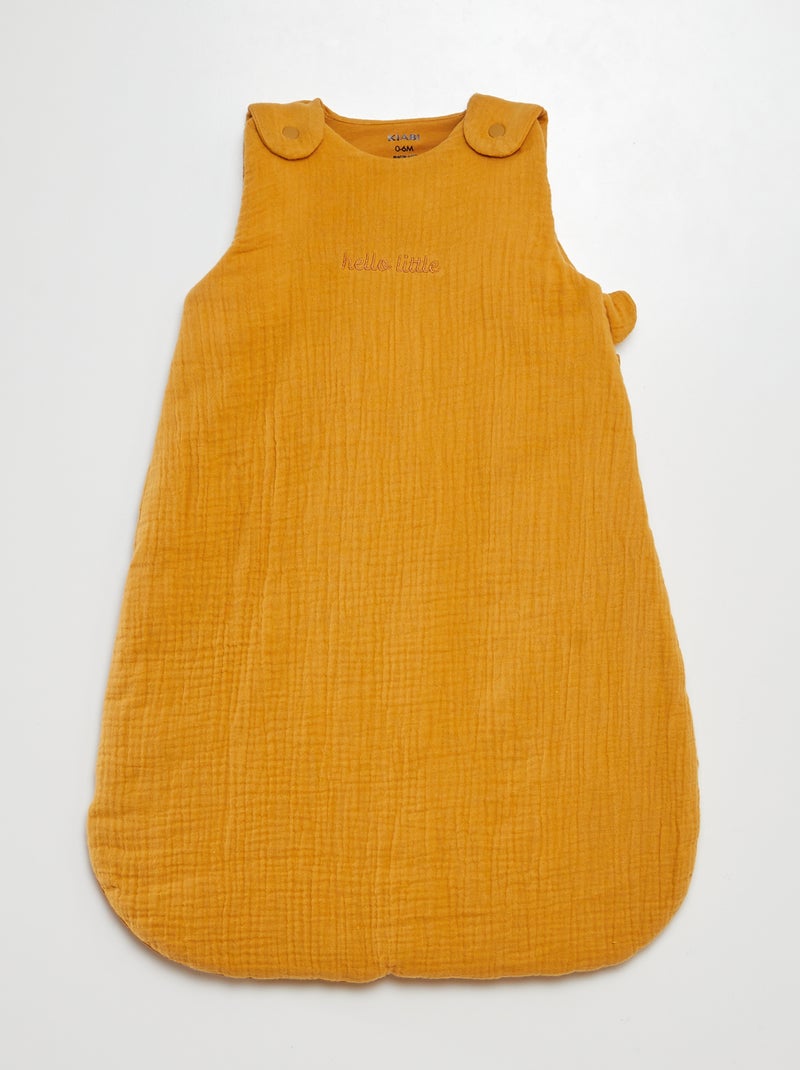 Warm TOG 2 Sleeping Bag with Detachable Sleeves YELLOW - Kiabi