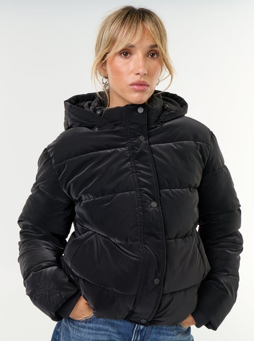 Warm velvet-feel puffer jacket - Kiabi