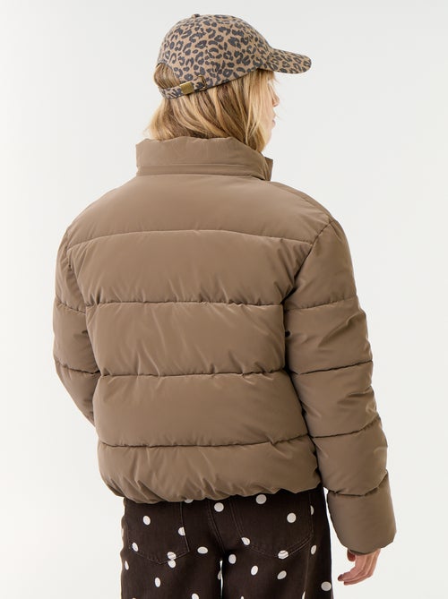 Warm velvet-feel puffer jacket - Kiabi