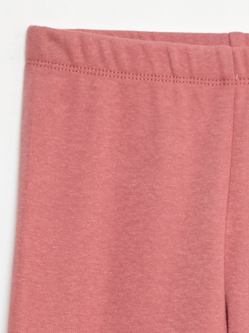 Warm Velvet-Lined Leggings Pink - Kiabi