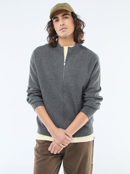 Warm Zip-Up High Neck Vest - Kiabi Warm Zip-Up High Neck Vest - Kiabi