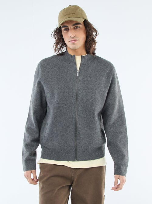 Warm Zip-Up High Neck Vest - Kiabi Warm Zip-Up High Neck Vest - Kiabi