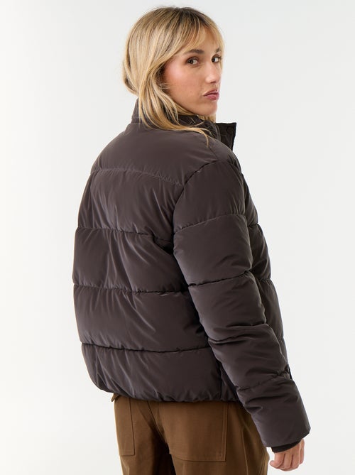 Warme Steppjacke mit Samt-Effekt - Kiabi