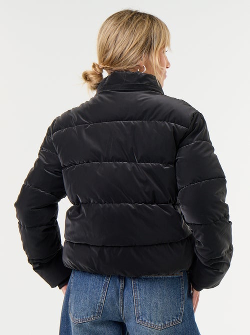 Warme Steppjacke mit Samt-Effekt - Kiabi