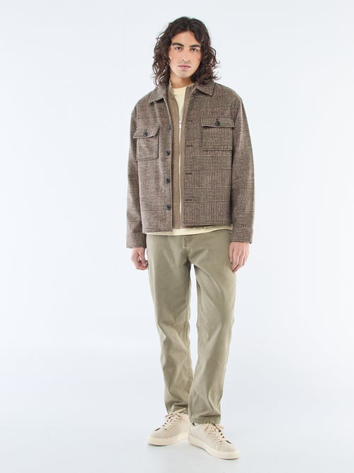 Warme Strickjacke mit Stehkragen und Reissverschluss - Kiabi