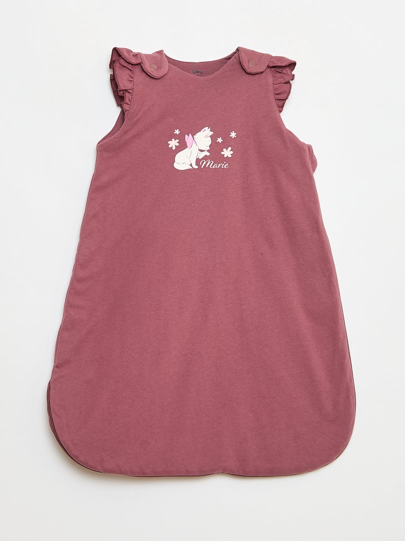 Warmer "Disney" "Marie" Schlafsack aus Baumwolljersey, abnehmbar, TOG 2 Rosa - Kiabi
