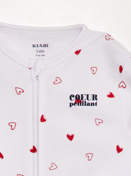 Warmer Langarmpyjama \'Liebe\' - Kiabi