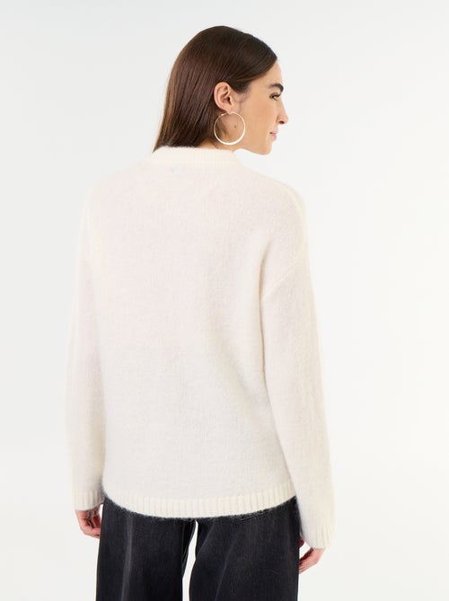 Warmer Mohair-Pullover mit Rundhalsausschnitt - Kiabi