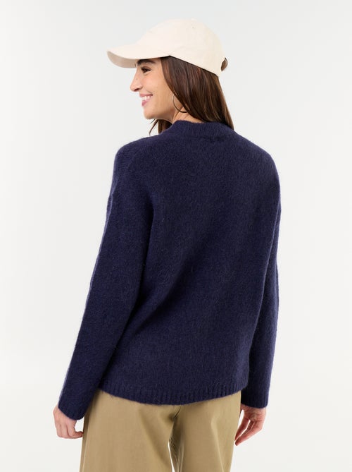 Warmer Mohair-Pullover mit Rundhalsausschnitt - Kiabi