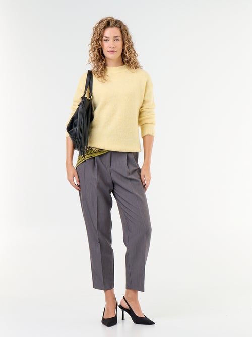 Warmer Mohair-Pullover mit Rundhalsausschnitt - Kiabi