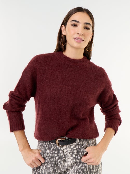 Warmer Mohair-Pullover mit Rundhalsausschnitt - Kiabi