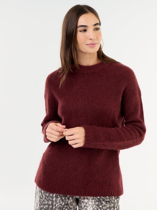 Warmer Mohair-Pullover mit Rundhalsausschnitt - Kiabi