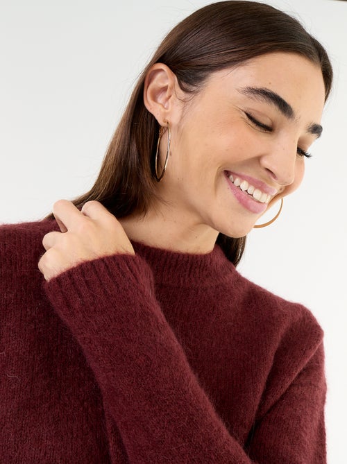 Warmer Mohair-Pullover mit Rundhalsausschnitt - Kiabi