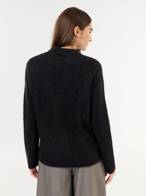 Warmer Mohair-Pullover mit Rundhalsausschnitt - Kiabi