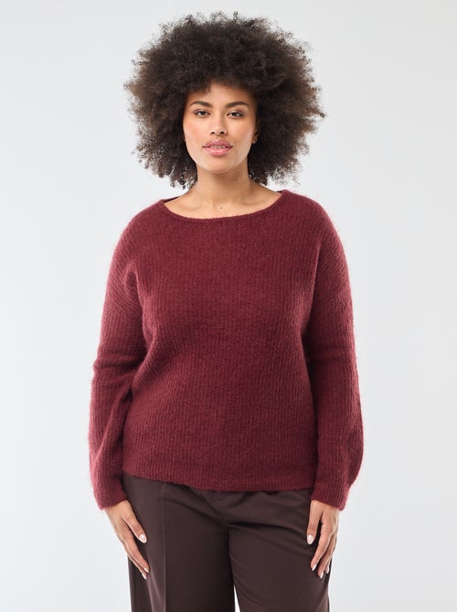 Warmer Mohair-Rundhalspullover - Kiabi